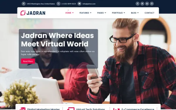 Jadran Business Finance Joomla Template — premium Joomla template preview