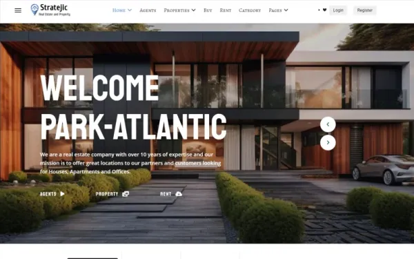 JL Stratejic Real Estate and Property Joomla5 Template — premium Joomla template preview