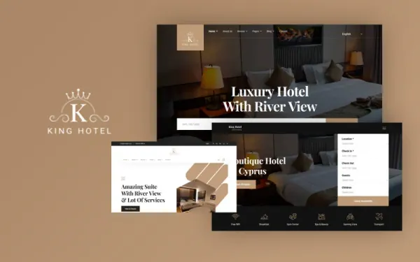 KingGO - Hotel Booking Joomla 6 Template — premium Joomla template preview