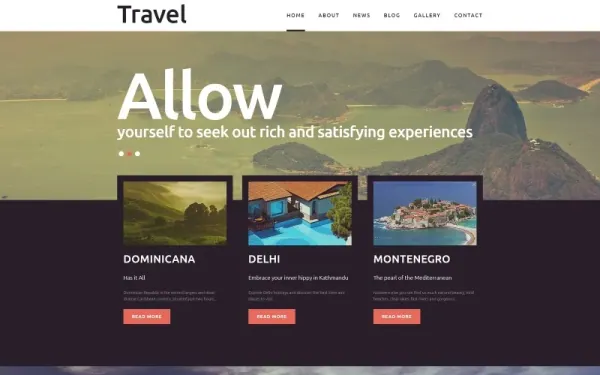 Travel - Fancy Tourism Blog Joomla Template — premium Joomla template preview