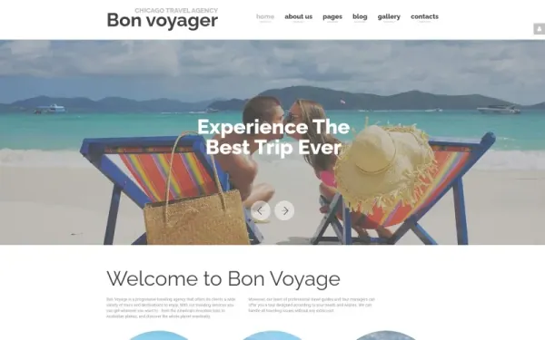 Bon Voyage - Travel Agency & Vacation planning Responsive Joomla Template — premium Joomla template preview
