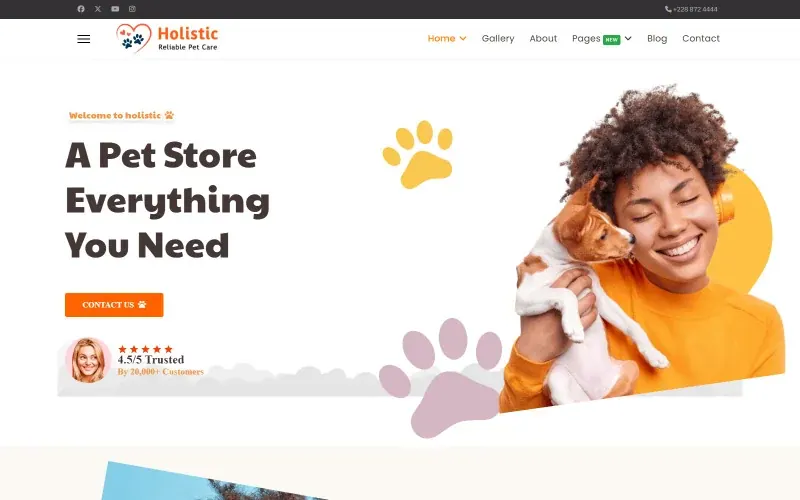 JL Holistic Pet Care and Veterinary Services Joomla6 Template — premium Joomla template preview