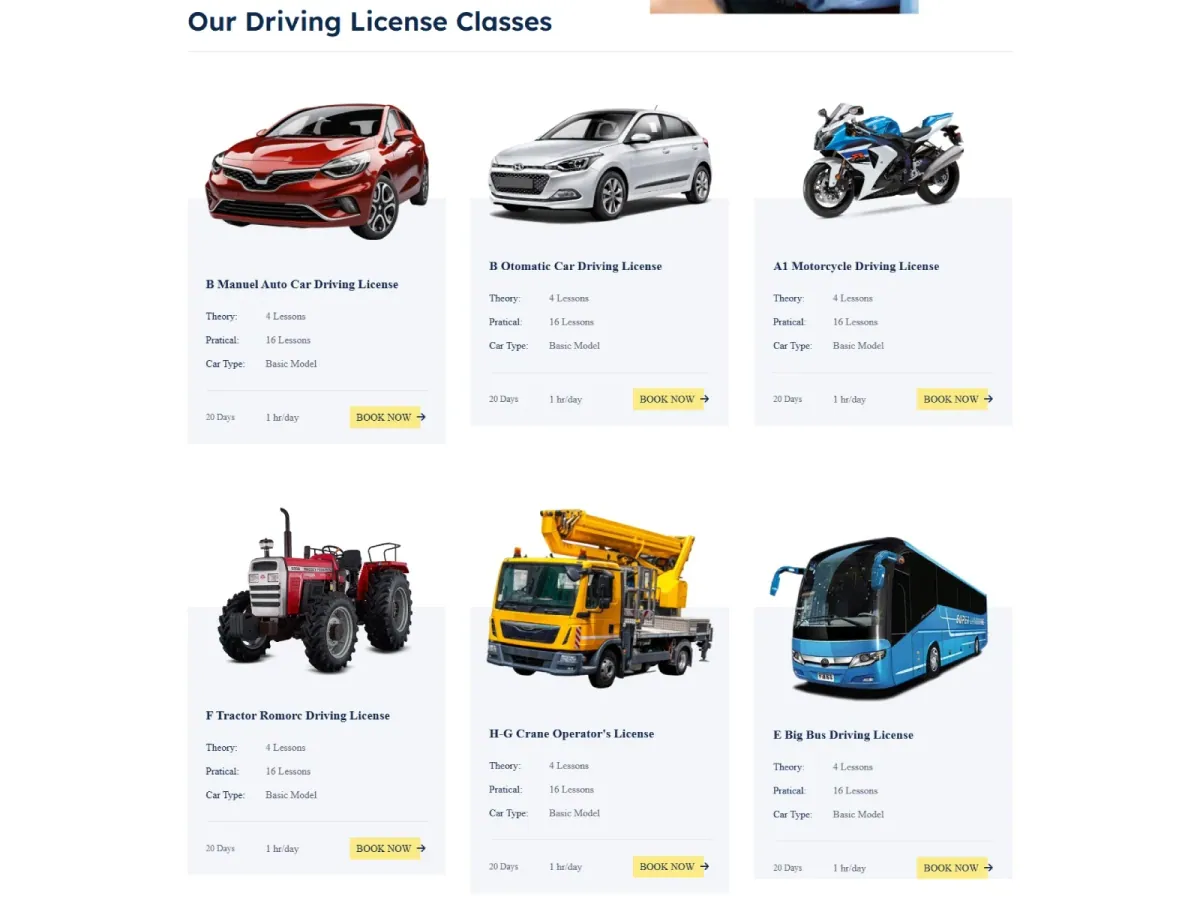 JL Traffic Driving School & Courses Joomla6 Theme preview