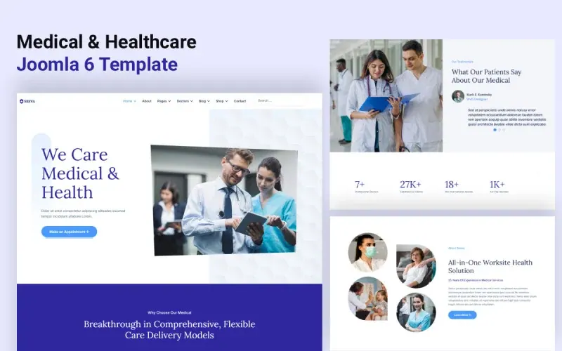 Medical & Healthcare Joomla 6 Template — premium Joomla template preview
