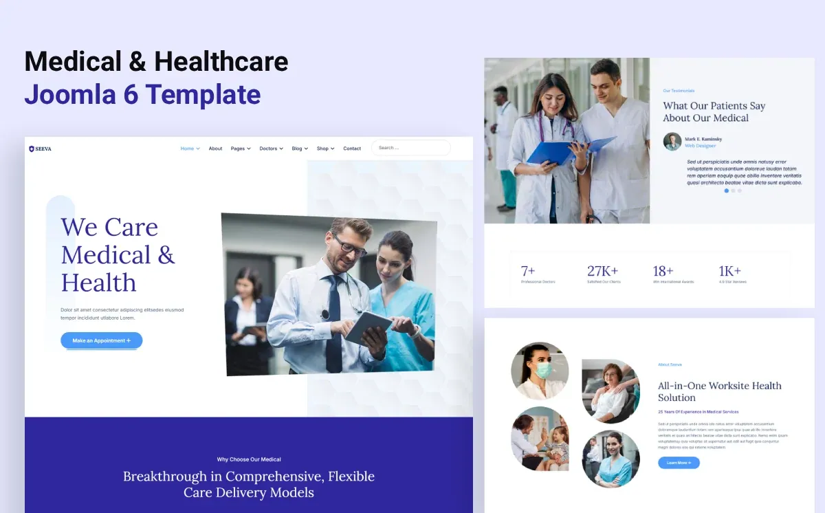 Medical & Healthcare Joomla 6 Template preview
