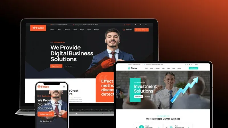 Fintexy – Consulting & Financial Joomla 6 Template - Features Image 1