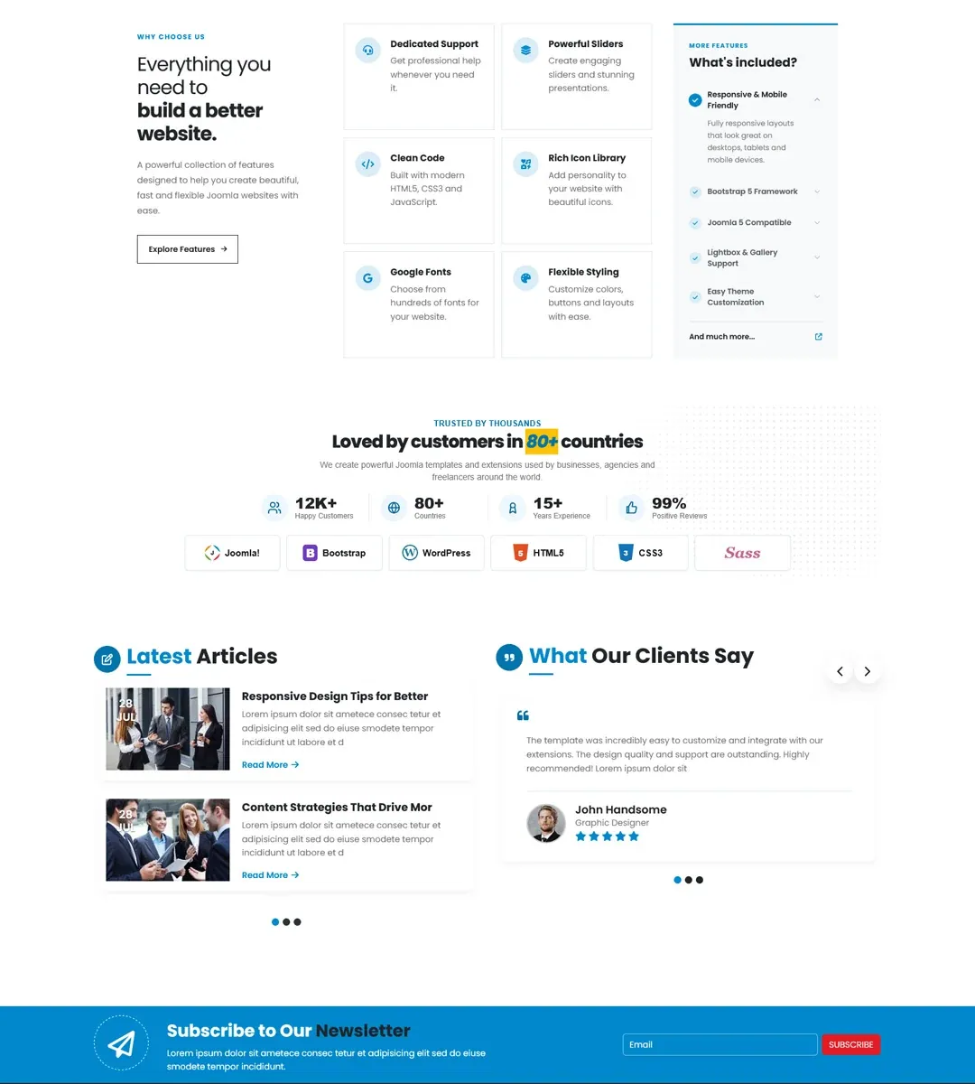Opus Business Corporation Joomla Template preview