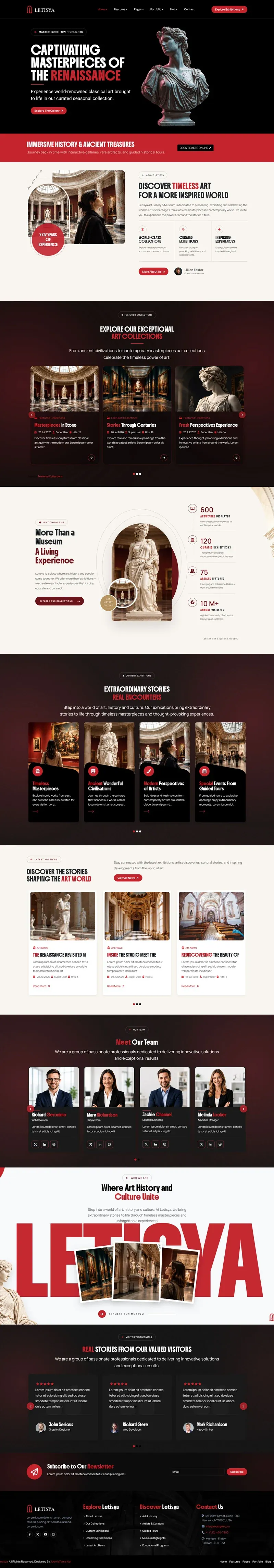 Letisya Art Gallery and Museum Joomla Template - Features Image 1