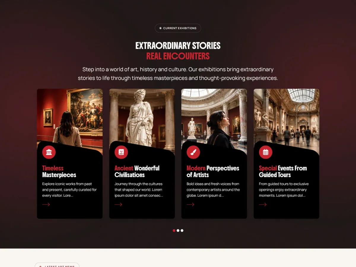 Letisya Art Gallery and Museum Joomla Template preview